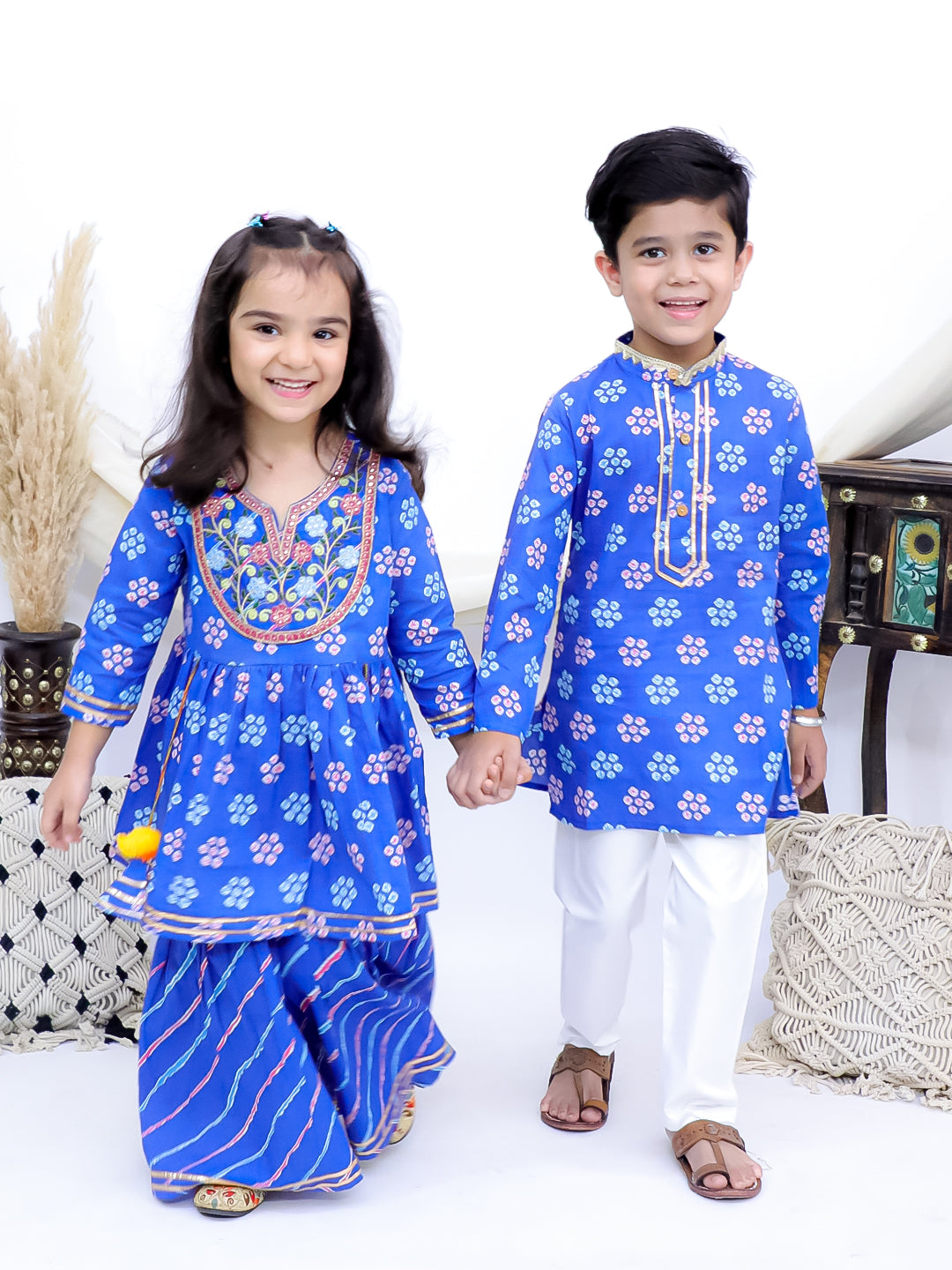 Rangrez Royal Blue Sibling Set