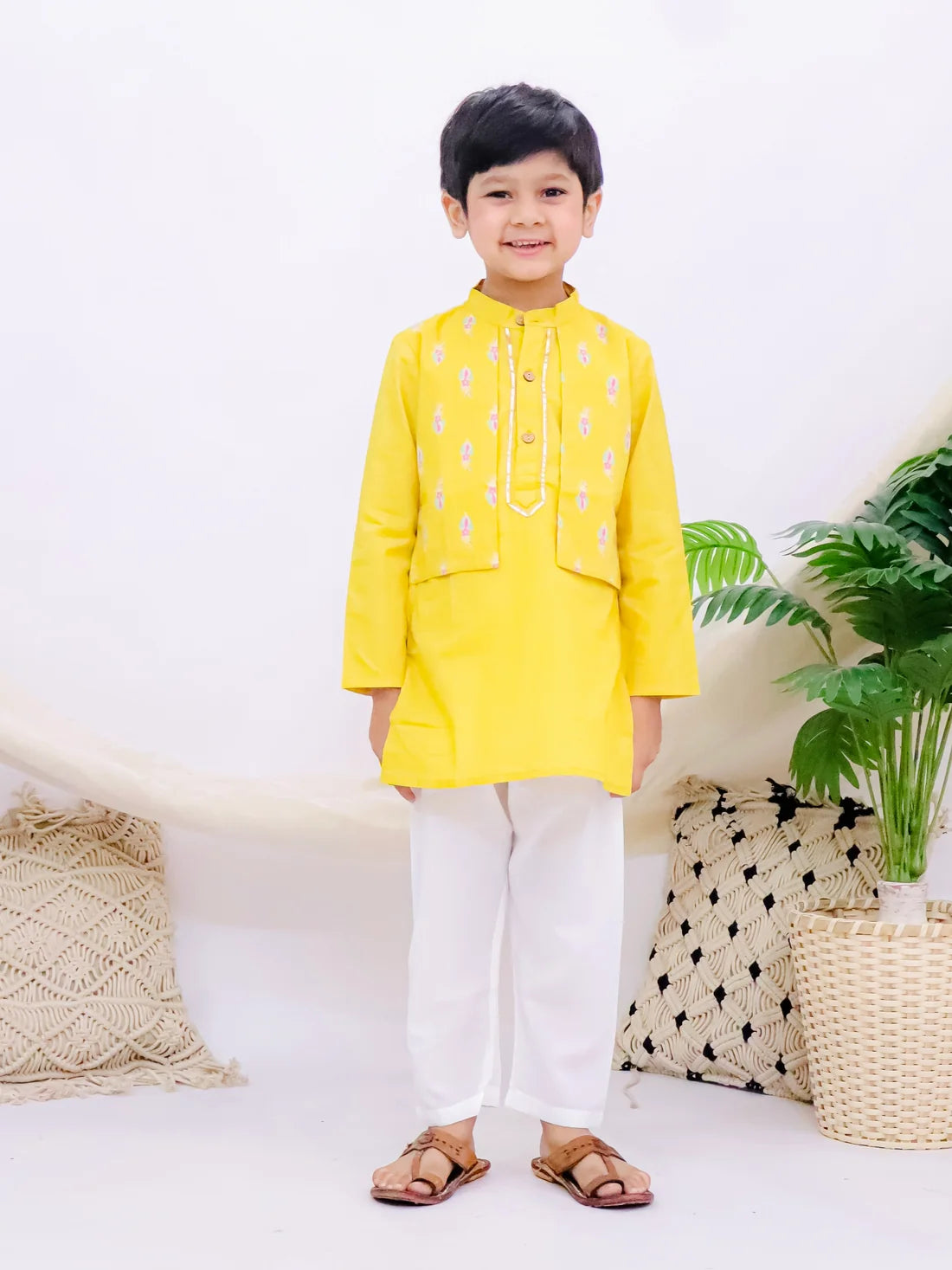 Rangrez Sunshine Yellow Sibling Set