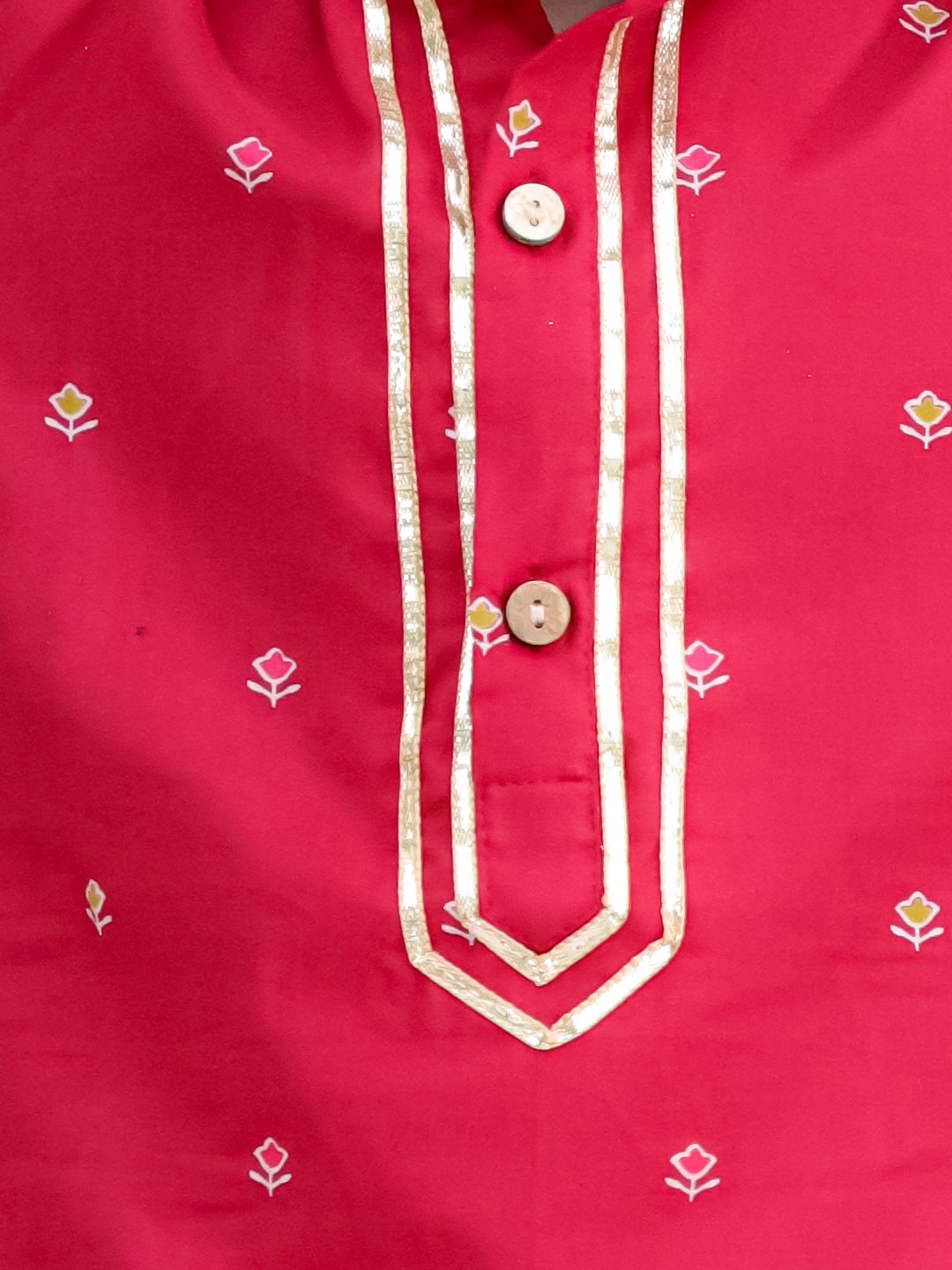 Gulzaar Magenta Jaipuri Kurta Pajama Set