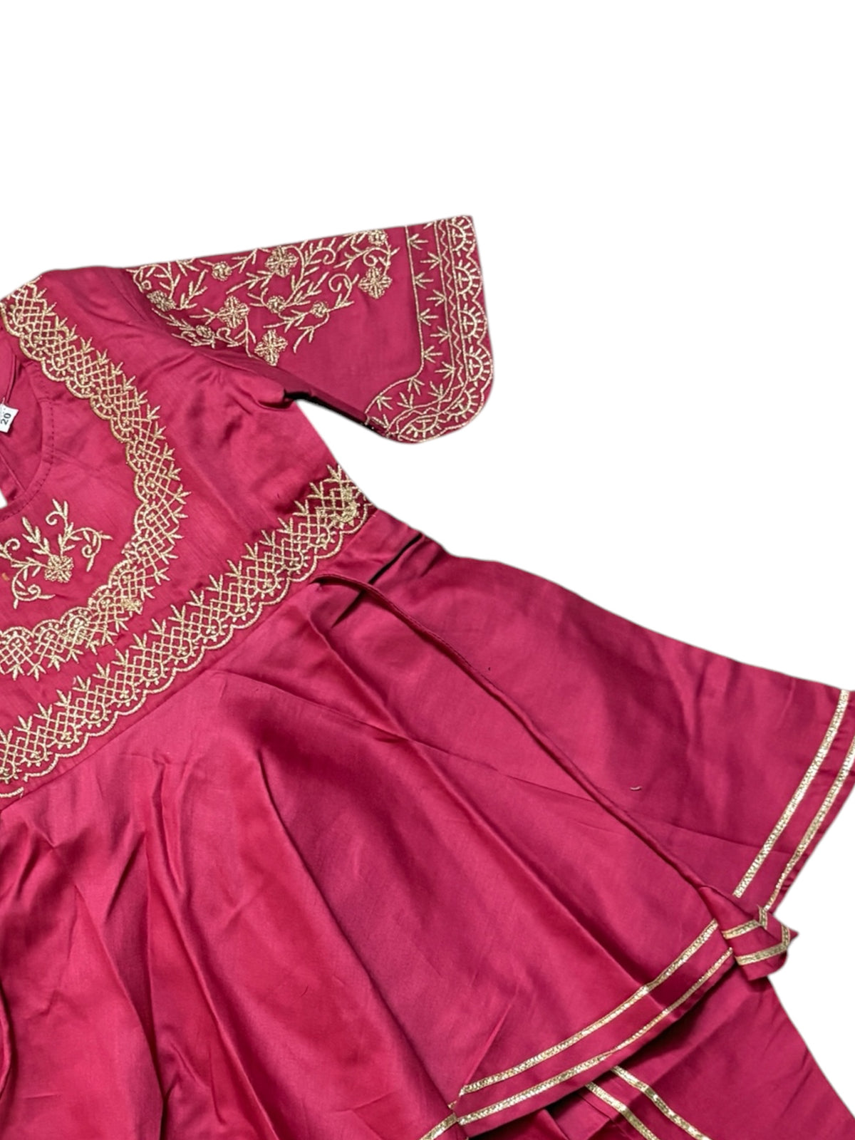 Hawa Mahal Rust Pink Embroidery Dhoti Kurta