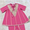 Amer Pink Girls Dhoti Kurti