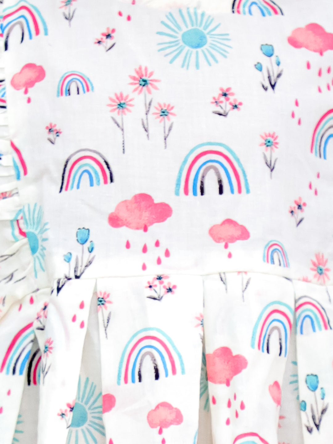 Rainbow Dreams Girls Printed Casual Co-Ord Set