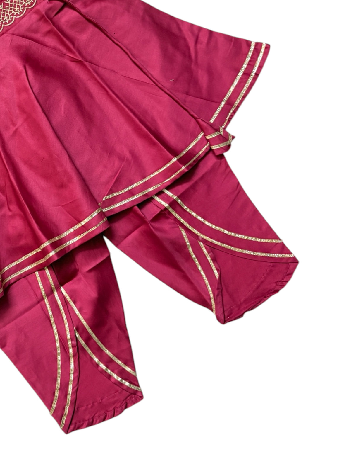Hawa Mahal Rust Pink Embroidery Dhoti Kurta