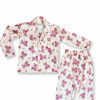 Cute Teddy Bear Pink Printed Cotton Night Suit Set